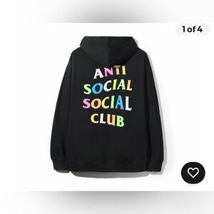 Anti Social Club Rainbow hoodie